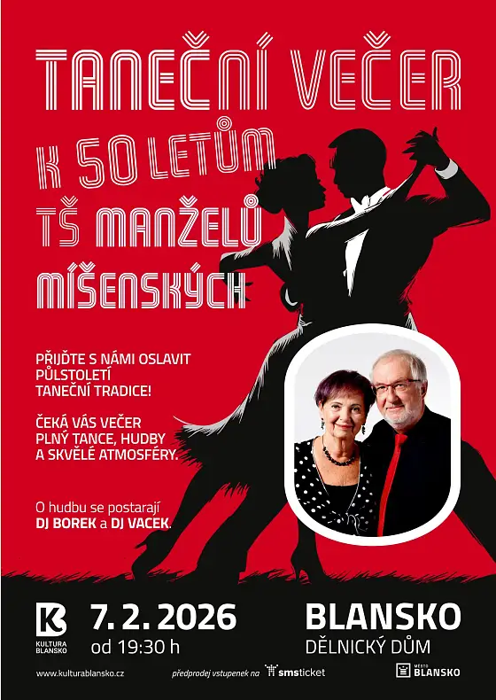 TANEČNÍ VEČER K 50 LETŮM TŠ MANŽELŮ MÍŠENSKÝCH