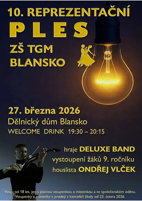 10. reprezentační ples ZŠ TGM Blansko